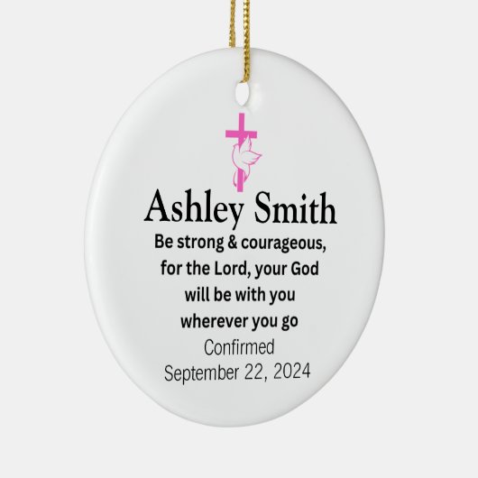 女児用オーナメントギフト確認用セラミック セラミックオーナメント (右)