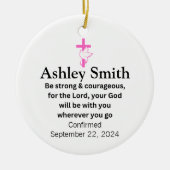 女児用オーナメントギフト確認用セラミック セラミックオーナメント (正面)