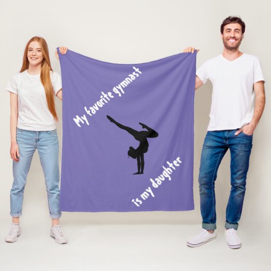 女児用紫体操フリースブランケット フリースブランケット (インサイチュ)