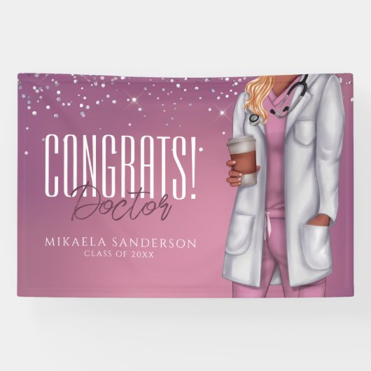 女医の卒業 横断幕 (横)