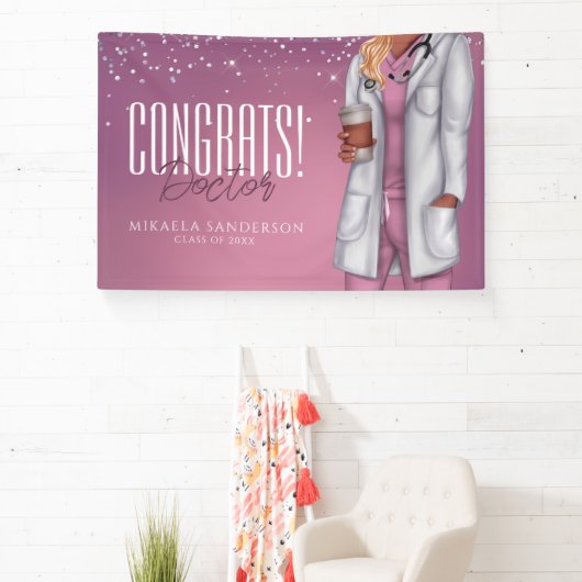 女医の卒業 横断幕 (インサイチュ)