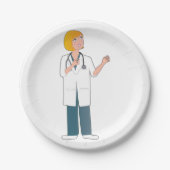 女医 ペーパープレート (正面)