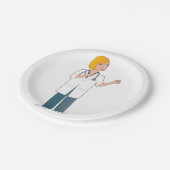 女医 ペーパープレート (アングル)