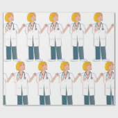 女医 ラッピングペーパー (フラット)