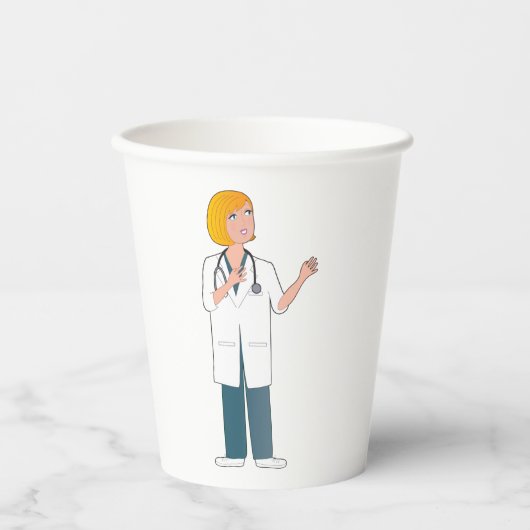 女医 紙コップ (正面)