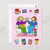 女友達のハッピーバースデー。 ポストカード (正面/裏面)