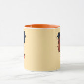 女史祝月の顔 マグカップ (中央)