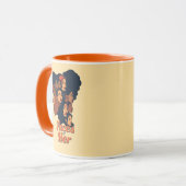 女史祝月の顔 マグカップ (正面左)