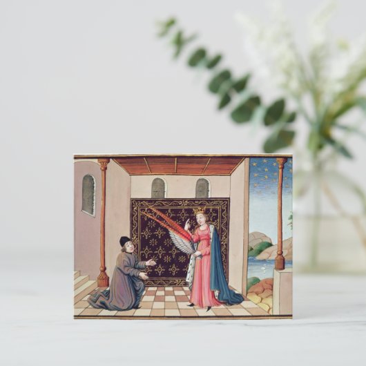 女哲学はボエティウスの翼を申し出る ポストカード (スタンド正面)