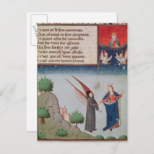 女哲学はボエティウスを敗走に導く ポストカード (正面/裏面)