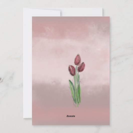 女国際的の日と小さな女の子 シーズンカード (裏面)