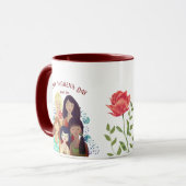 女国際的の日のエンパワーメント赤マグカップ マグカップ (正面左)