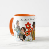 女国際的の日のギフトマグ マグカップ (正面左)