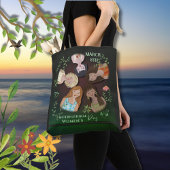 女国際的の日のポートレートブフェミニンラック トートバッグ