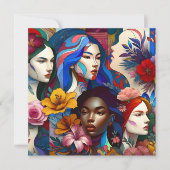 女国際的の日の歴史 カード (正面)