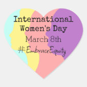 女国際的の日は3月8日 ハートシール (正面)