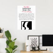 女国際的の日は3月8日 ポスター (ホームオフィス)
