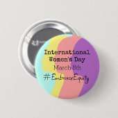 女国際的の日は3月8日 缶バッジ (正面&裏面)