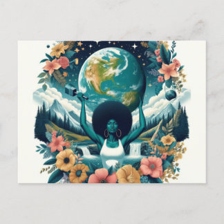 女国際的の日ハッピー女子の日 ポストカード