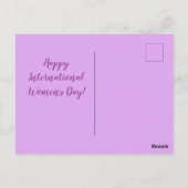 女国際的の日フローラ ポストカード (裏面)