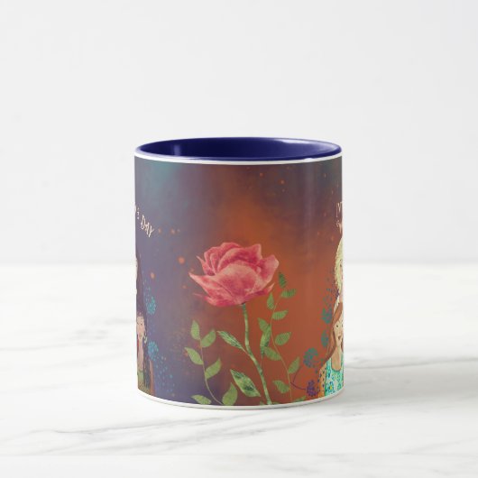 女国際的の日数々の民族女性ムー マグカップ (中央)