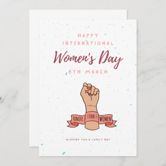 女国際的の日08 招待状 (正面/裏面)