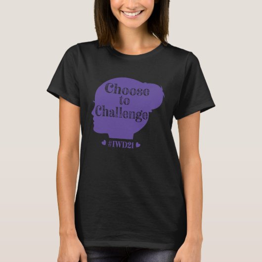 女国際的の日2021 IWD Challに選択 Tシャツ (正面)
