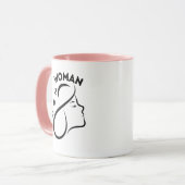 女国際的の日2024お祝い マグカップ (正面左)