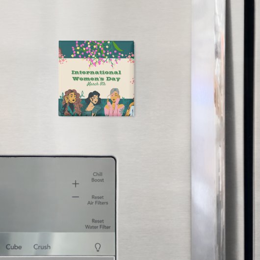 女国際的の日3月8日フローラ マグネット (インサイチュ (冷蔵庫))