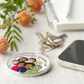 女国際的の日3月8日 キーホルダー (側面)