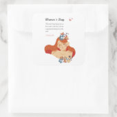 女国際的の日3月8日 スクエアシール (バッグ)