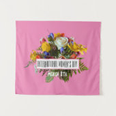 女国際的の日3月8日 タペストリー (正面(横))