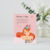 女国際的の日3月8日 ポストカード (スタンド正面)