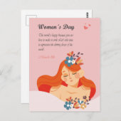 女国際的の日3月8日 ポストカード (正面/裏面)