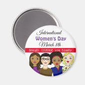 女国際的の日3月8日 マグネット (正面/裏面)
