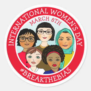 女国際的の日3月8日 ラウンドシール