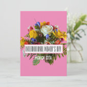 女国際的の日3月8日 招待状 (スタンド正面)