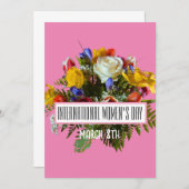 女国際的の日3月8日 招待状 (正面/裏面)