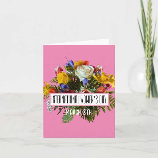 女国際的の日3月8日 招待状 (正面)