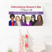 女国際的の日3月8日 横断幕 (インサイチュ)