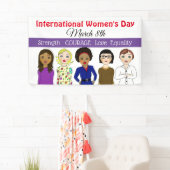 女国際的の日3月8日 横断幕 (インサイチュ)