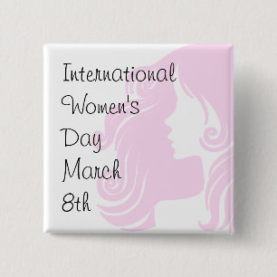 女国際的の日3月8日 缶バッジ