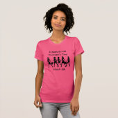女国際的の日3月8日 Tシャツ (正面フル)