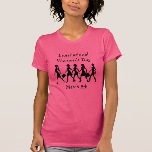 女国際的の日3月8日 Tシャツ (正面)