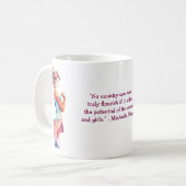 女国際的の日8月 コーヒーマグカップ (正面左)