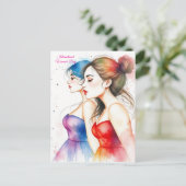 女国際的の日8月 ポストカード (スタンド正面)