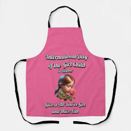 女国際的の日。おもしろい エプロン