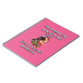 女国際的の日。おもしろい ノートブック (左側)