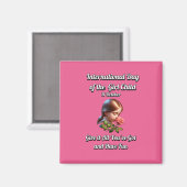 女国際的の日。おもしろい マグネット (正面/裏面)