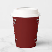 女国際的の日。おもしろい 紙コップ (左)